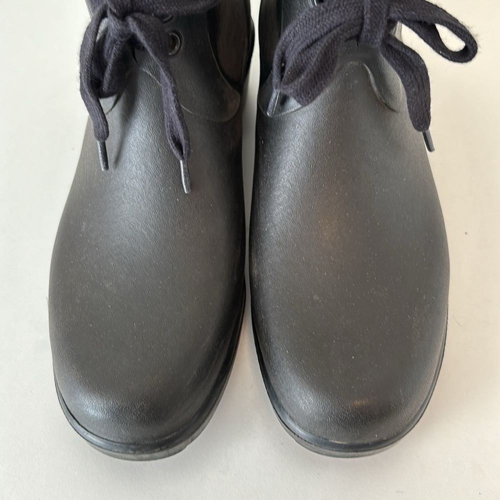 Aigle Miss Juliette Bottillon lace up rain boots in black size 40 - Picture 7 of 11